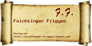 Feichtinger Frigyes névjegykártya